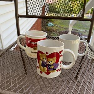 Be My Valentine Mug Bundle With Plain Mug & Campbell's Soup Cup